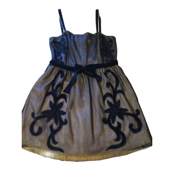 ASOS Embroidered Mesh Overlay Bustier Dress Black Whimsigoth Fairygrunge 12 - Picture 3 of 14